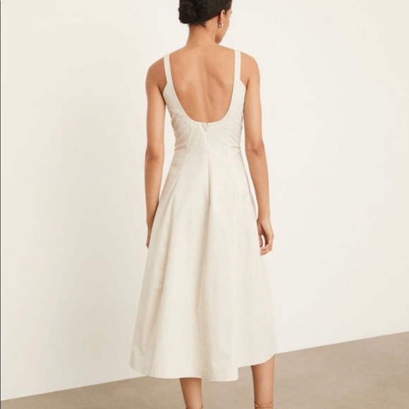 Vince Paneled Slip Dress Pampas ivory beige linen dress size 00 NWT - Picture 2 of 5